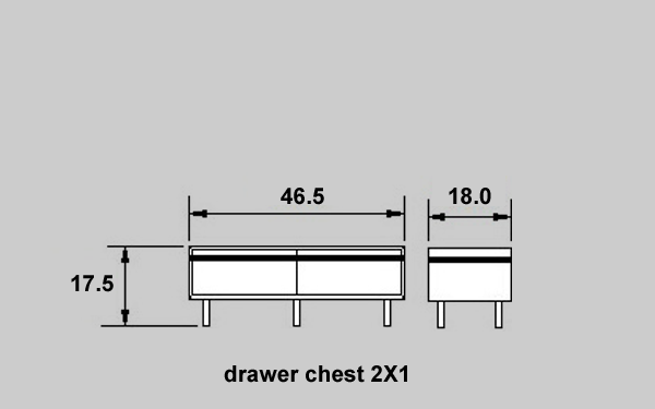 Chest of drawers 2x1